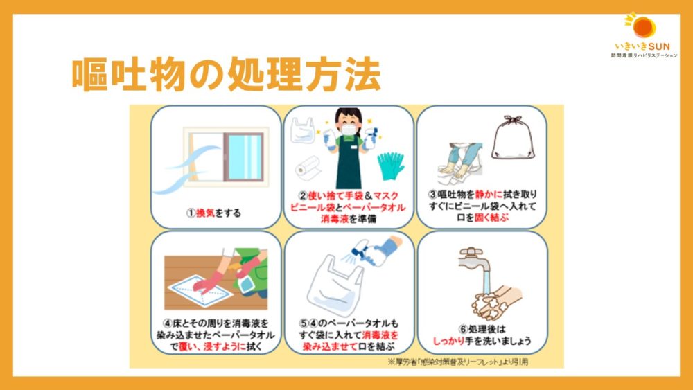 窓から嘔吐か : 嘔吐物処理について – ZXZFB